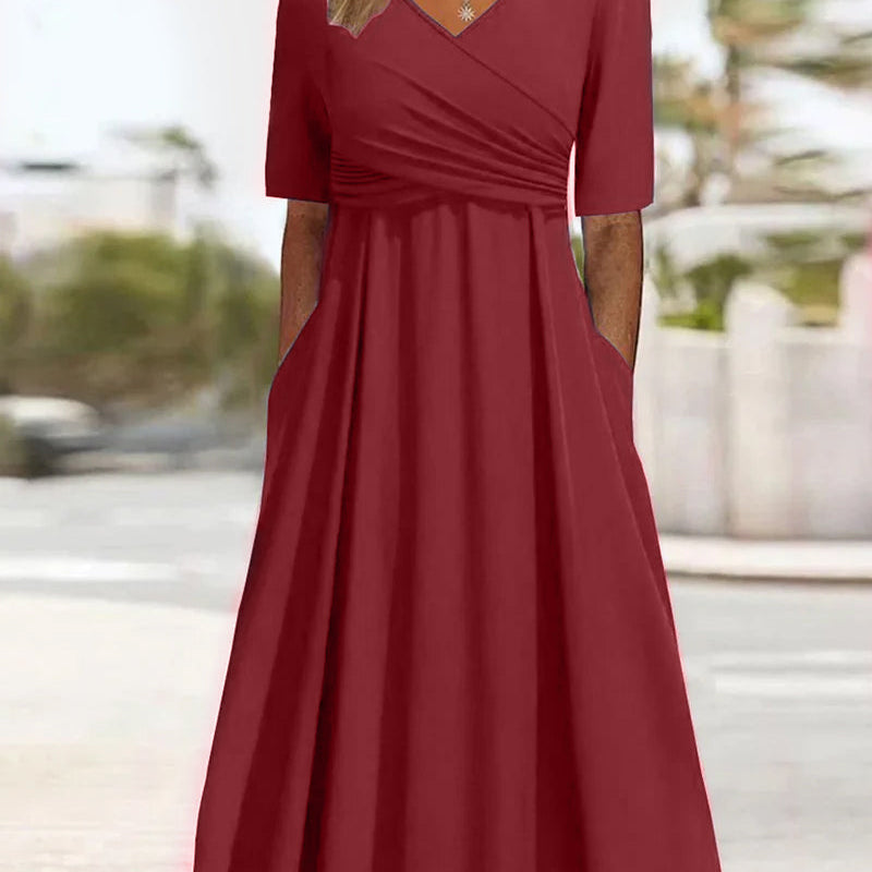 Lisa | Crossover Tummy Covering Dress