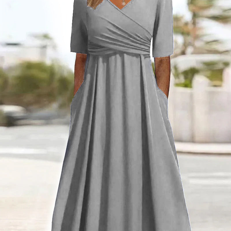 Lisa | Crossover Tummy Covering Dress