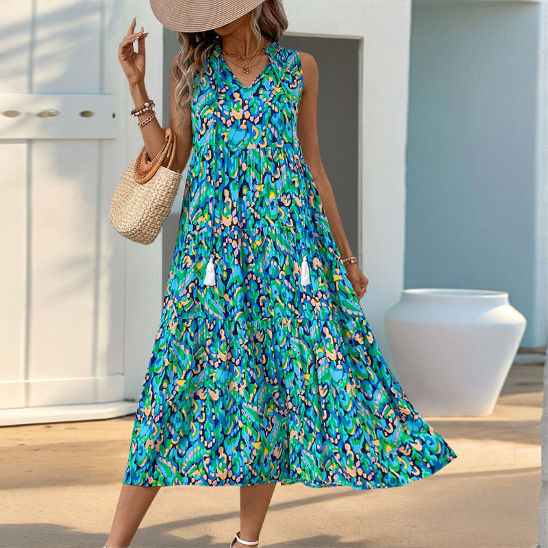 Zuri | Tummy Flattering Floral Sleeveless Dress