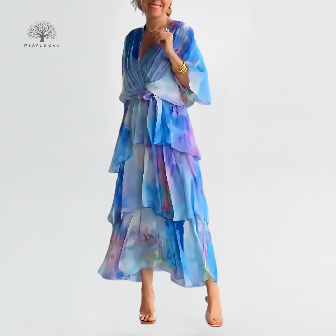 Amara | Tummy-Flattering Tiered Chiffon Dress