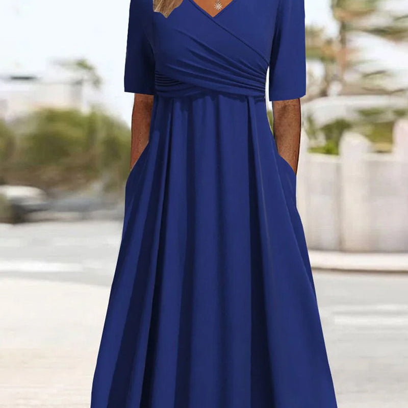 Lisa | Crossover Tummy Covering Dress