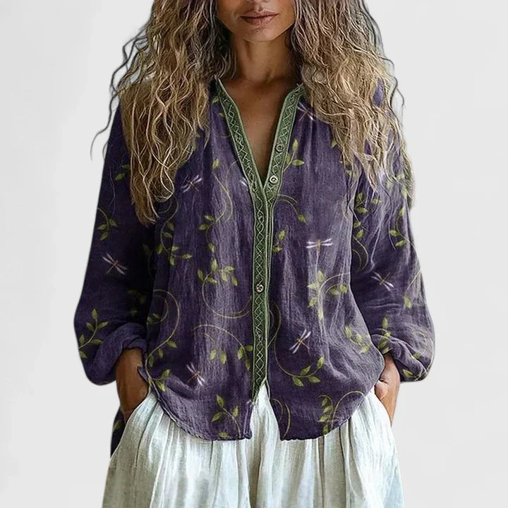 Clara | Bohemian Dragonfly Blouse