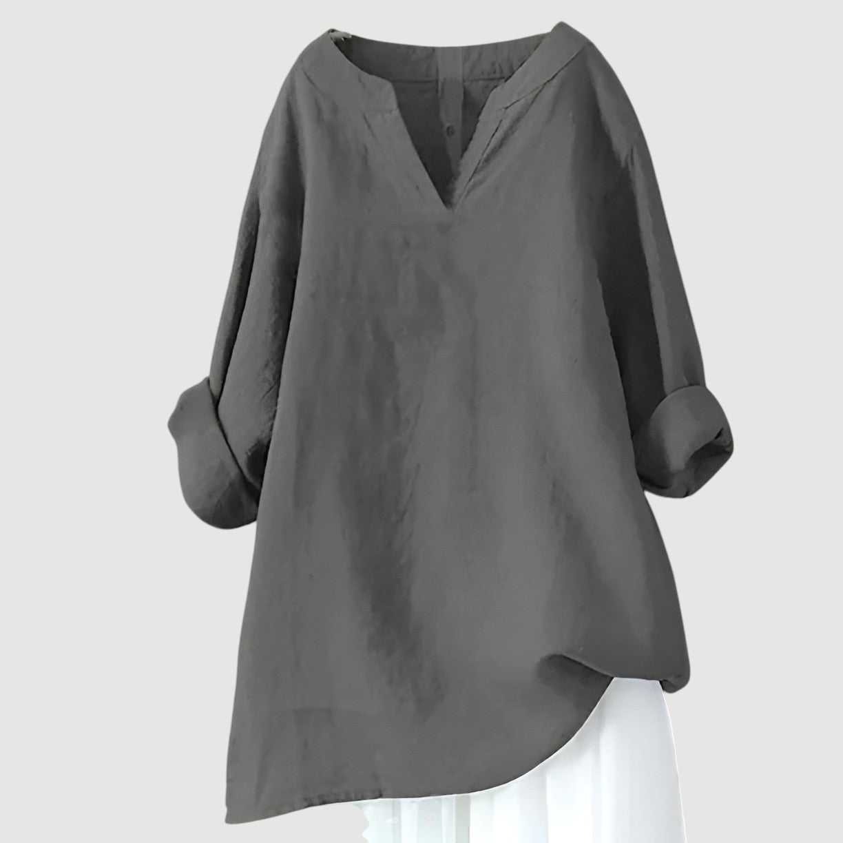 Nadia | Loose-Fit Linen Cotton Blouse for Everyday Comfort